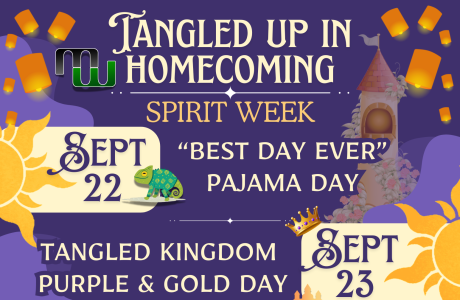 Hoco spirit week flyer